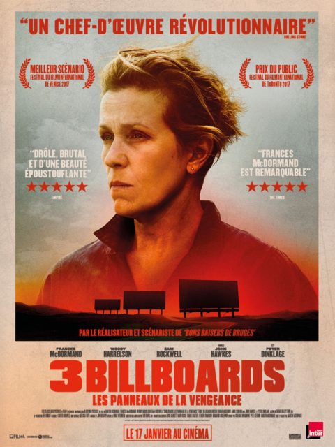 Affiche du film Three Billboards : Les Panneaux de la vengeance